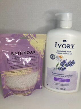 Ivory Lavender Body Wash & Lavender Bath Salts